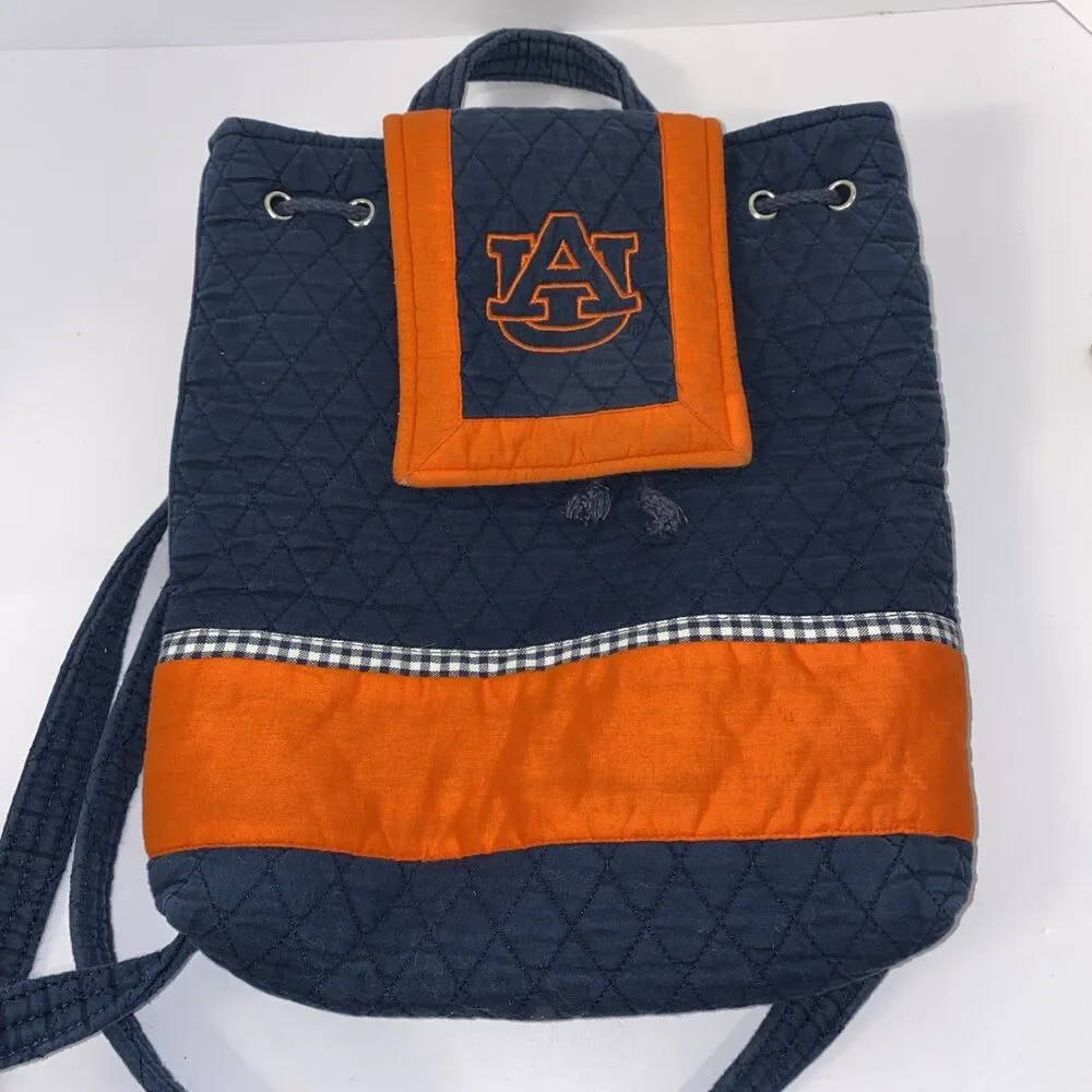 Auburn University Women’s Quilted Small Backpack Gameday Fan Gear Campus Casual